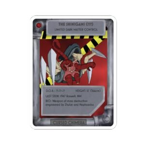 The Shinigami Villian Card Kiss-Cut Stickers